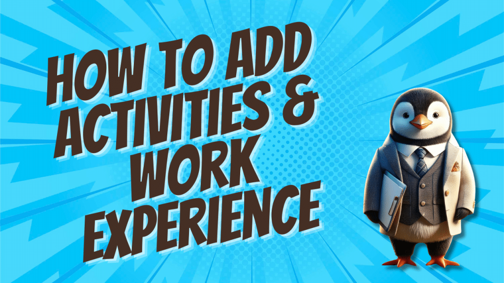 How to Add Activities & Work Experience into GradMap