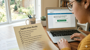 Final college application checklist completed before submitting online application