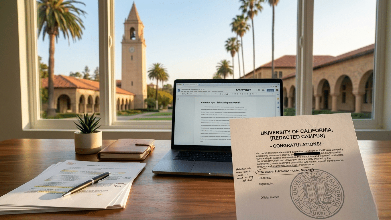College scholarship essay support materials for students applying for financial aid.