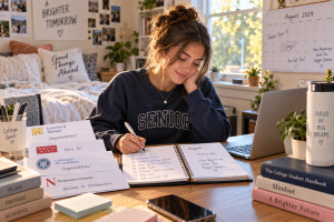 High school senior planning for the college transition